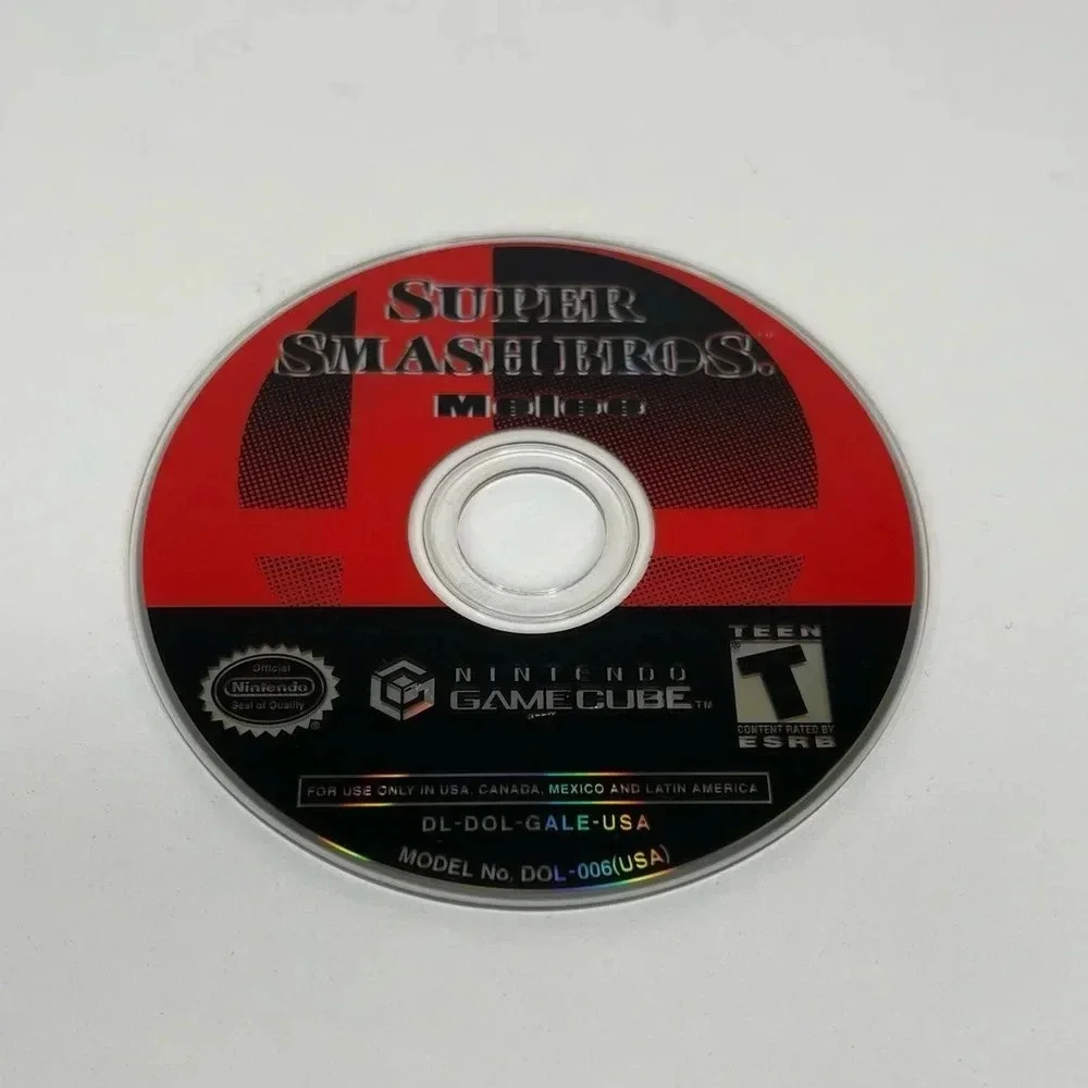Super Smash Bros Melee Nintendo GameCube Authentic Game Disc Only Wii